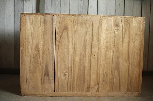 古い木製の引き出し4段　食器棚　キャビネット　古家具　古民家
