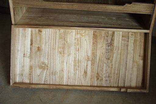 古い木製の引き出し4段　食器棚　キャビネット　古家具　古民家