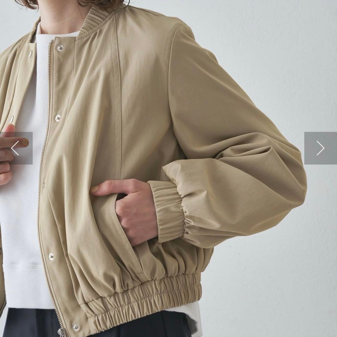 DrawingNumbersドローイングナンバーズシャンブレーブルゾン　ベージュ