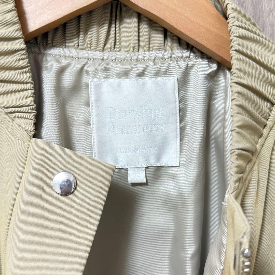 DrawingNumbersドローイングナンバーズシャンブレーブルゾン　ベージュ