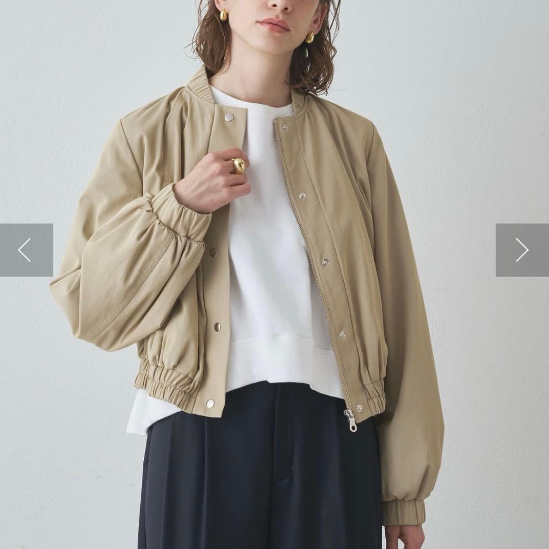 DrawingNumbersドローイングナンバーズシャンブレーブルゾン　ベージュ