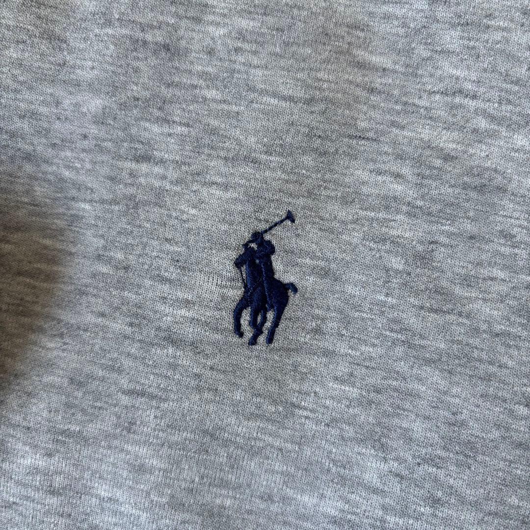 【美品✨】ポロラルフローレン　パーカー　スウェット　ポニー刺繍　総柄　グレー