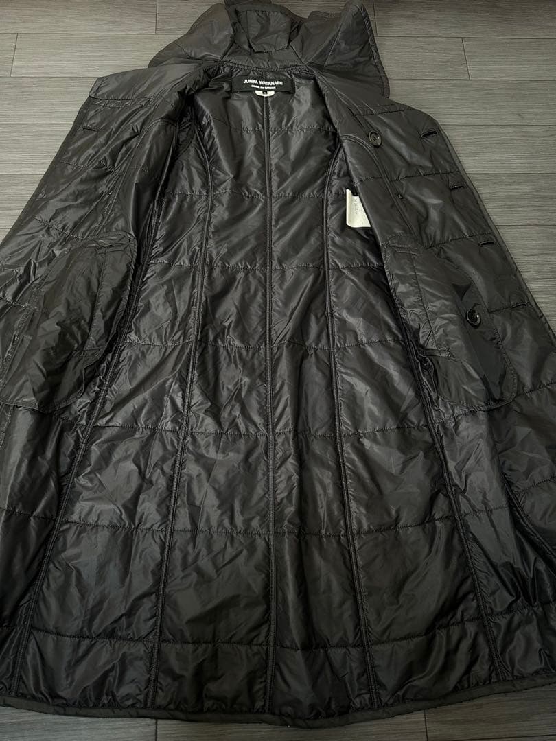 ジュンヤワタナベ コムデギャルソン 中綿キルティング ロングトレンチコート