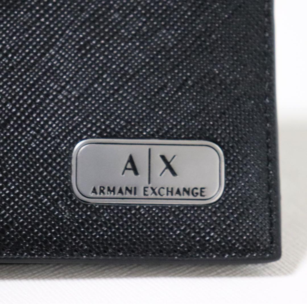 《アルマーニエクスチェンジ》箱付新品 レザーマネークリップ キャッシュレス
