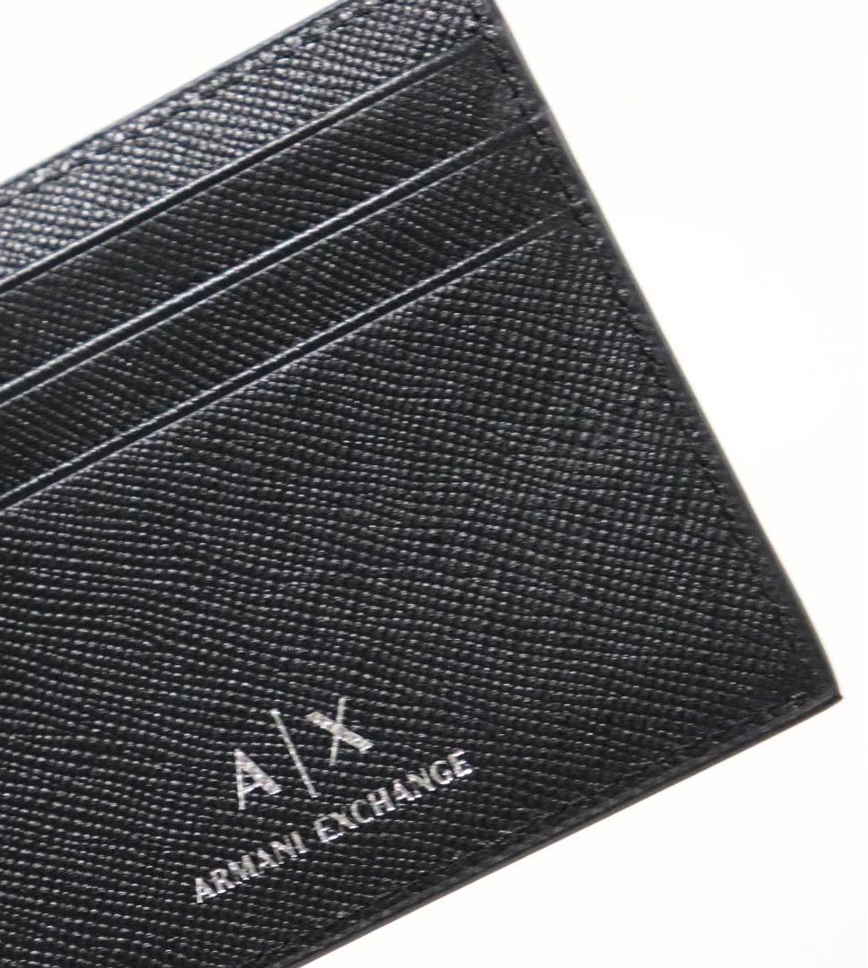 《アルマーニエクスチェンジ》箱付新品 レザーマネークリップ キャッシュレス