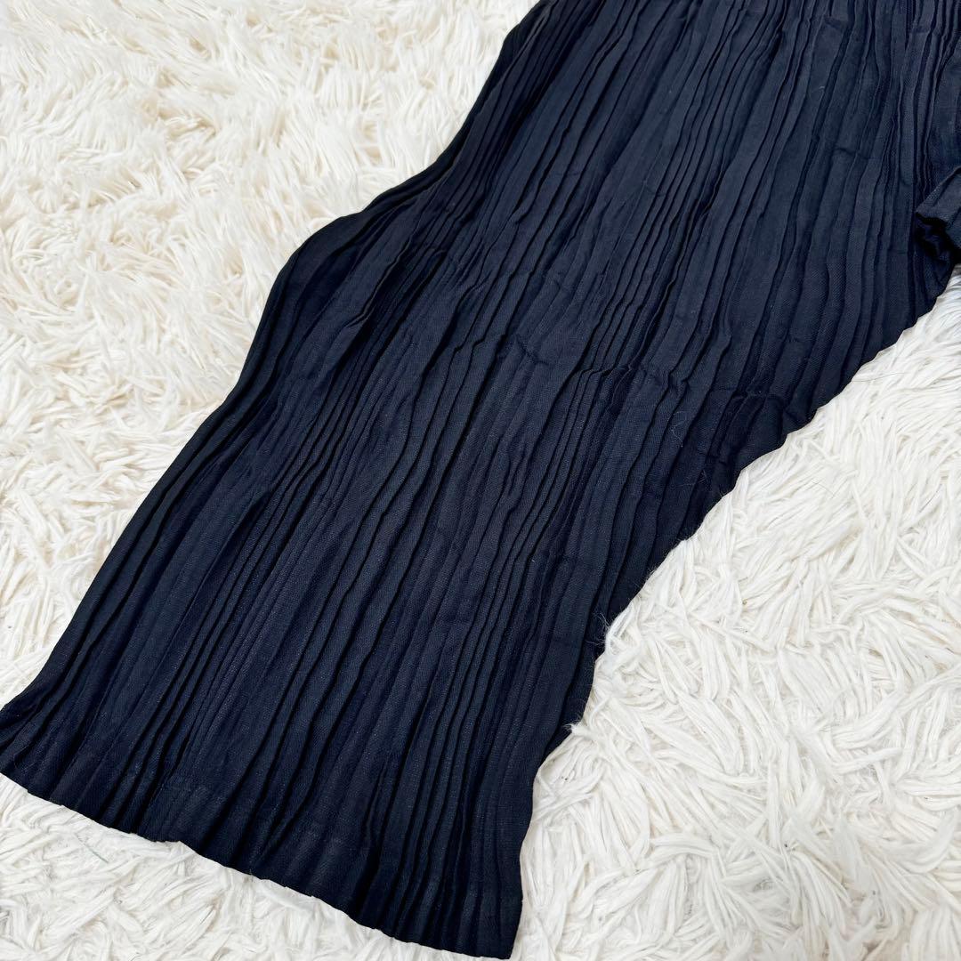 美品✨ISSEY MIYAKE プリーツ　ブラック　サルエルパンツ　サイズ2