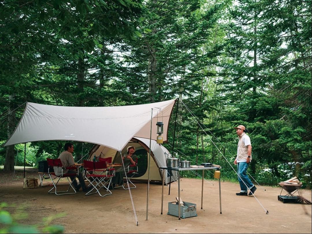 最安★美品【 peak】ランドネストM テントタープ シートマットセット