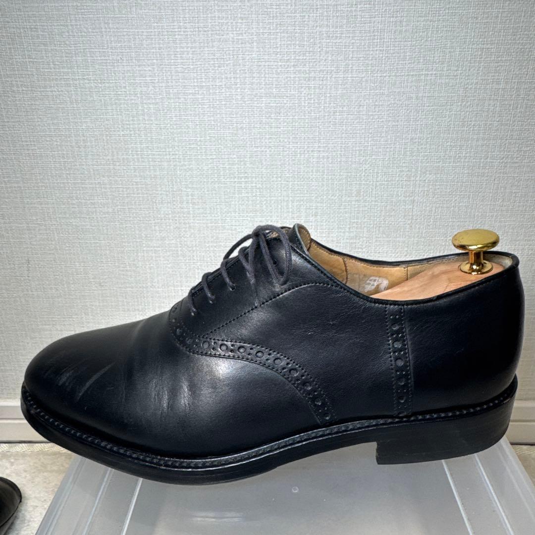 17 美品　ラルフローレン　イタリア製　革靴　25EE レザーシューズ　ブラック