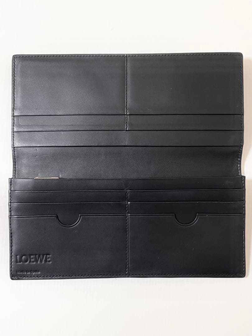 【希少！早い者勝ち！】LOEWE　ロング フラップ ウォレット スカル ブラウン