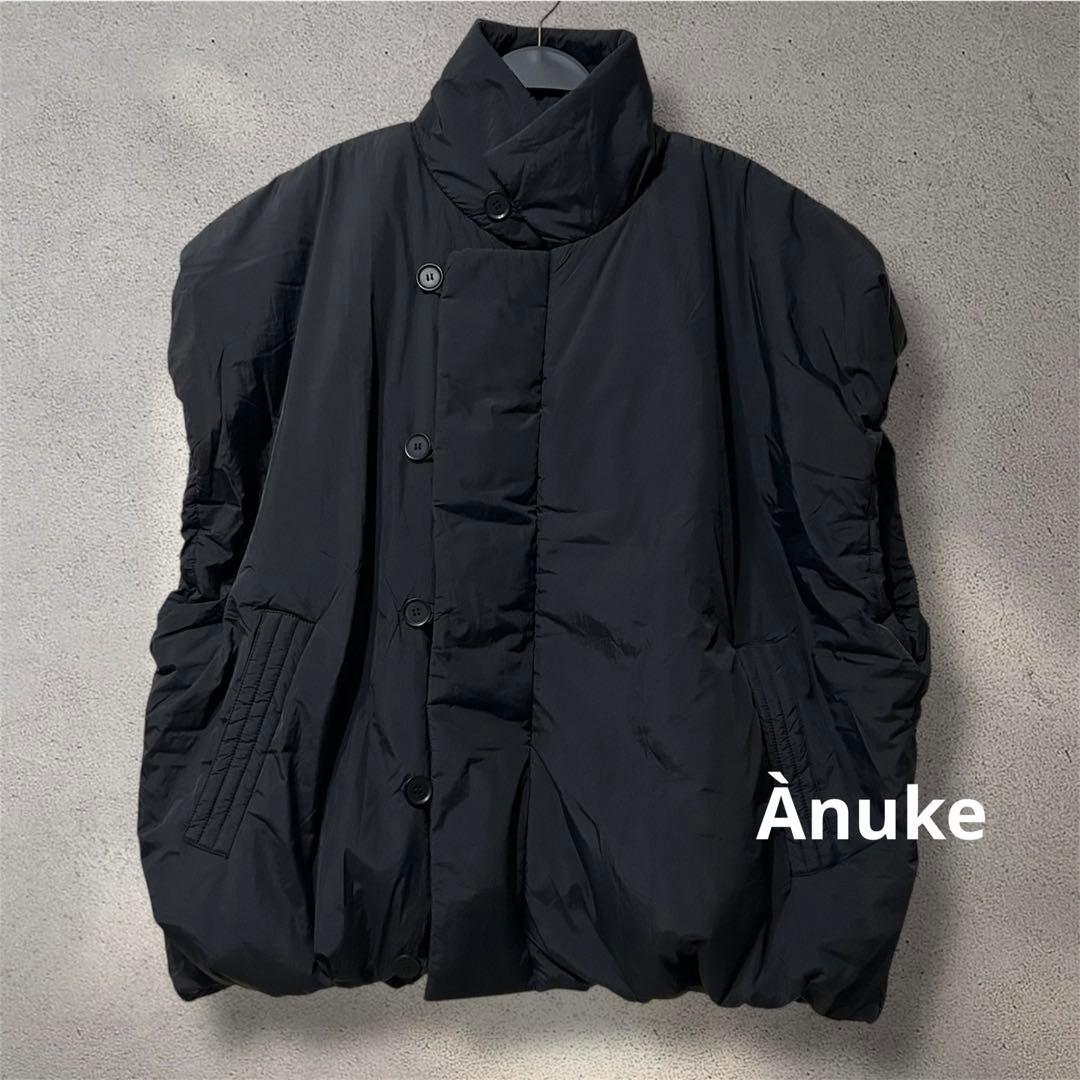 新品 訳あり anuke Volume Over Vest ブラック 38