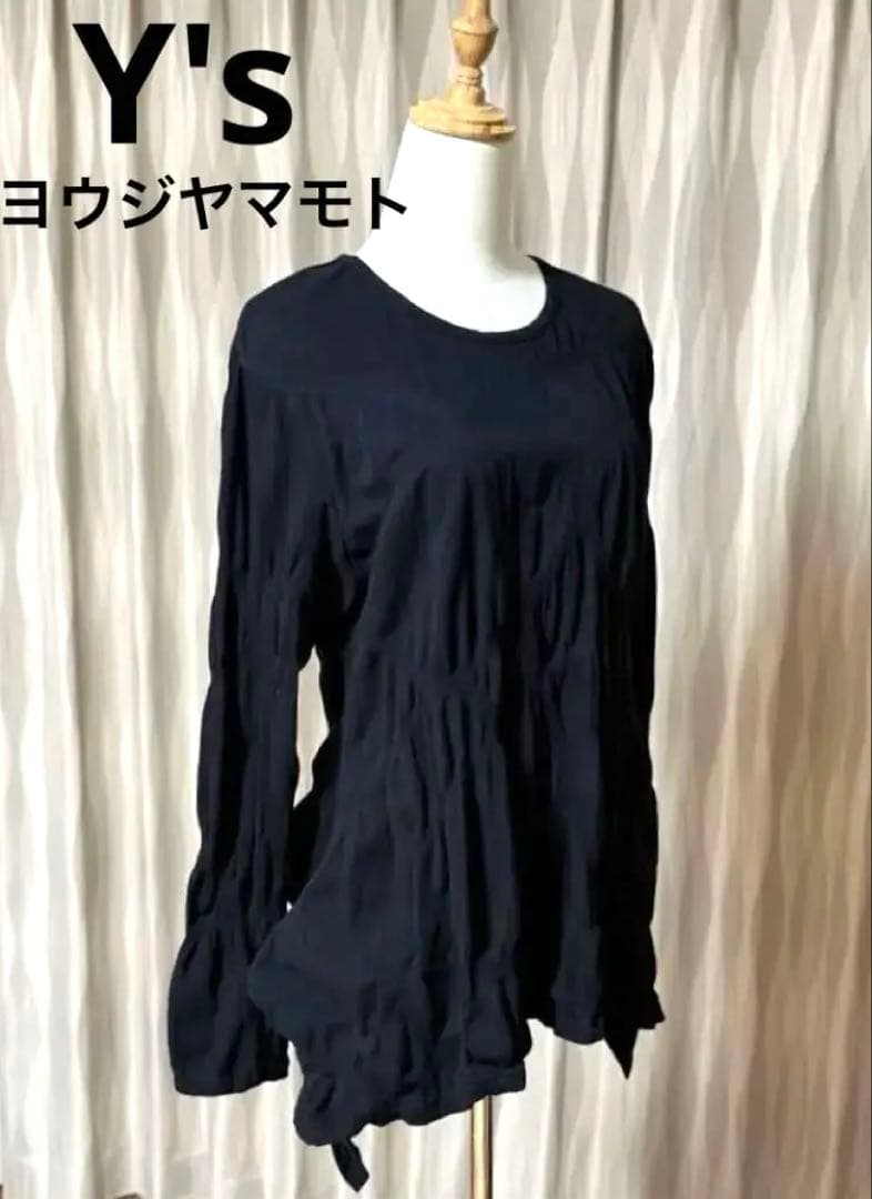 Y's ワイズ ヨウジヤマモト 黒 長袖チュニック
