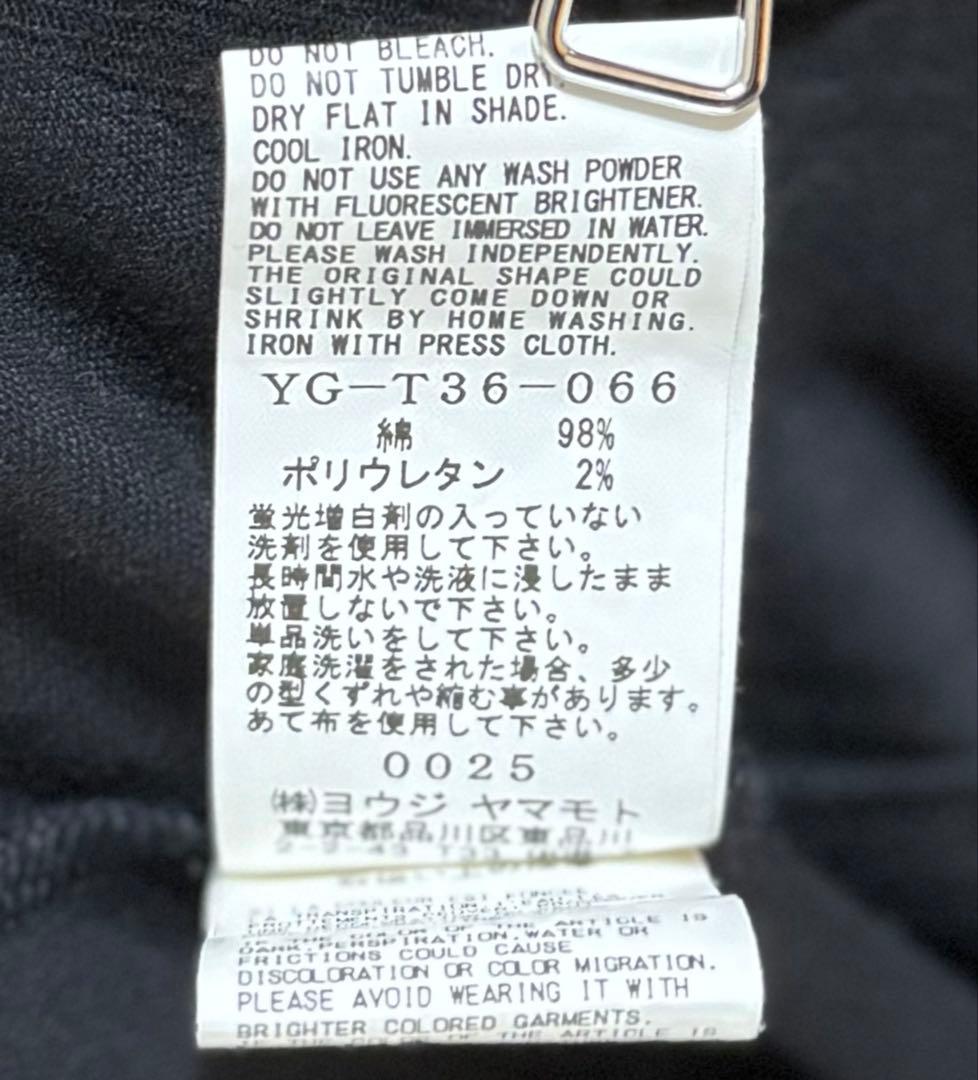 Y's ワイズ ヨウジヤマモト 黒 長袖チュニック