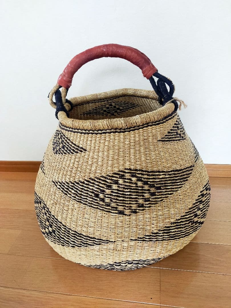 ブルキナファソ ボルガ ブルキナバスケット ポット 壺型 アフリカ ケニア