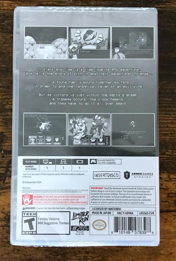 In Stars and Time Switch 新品未開封