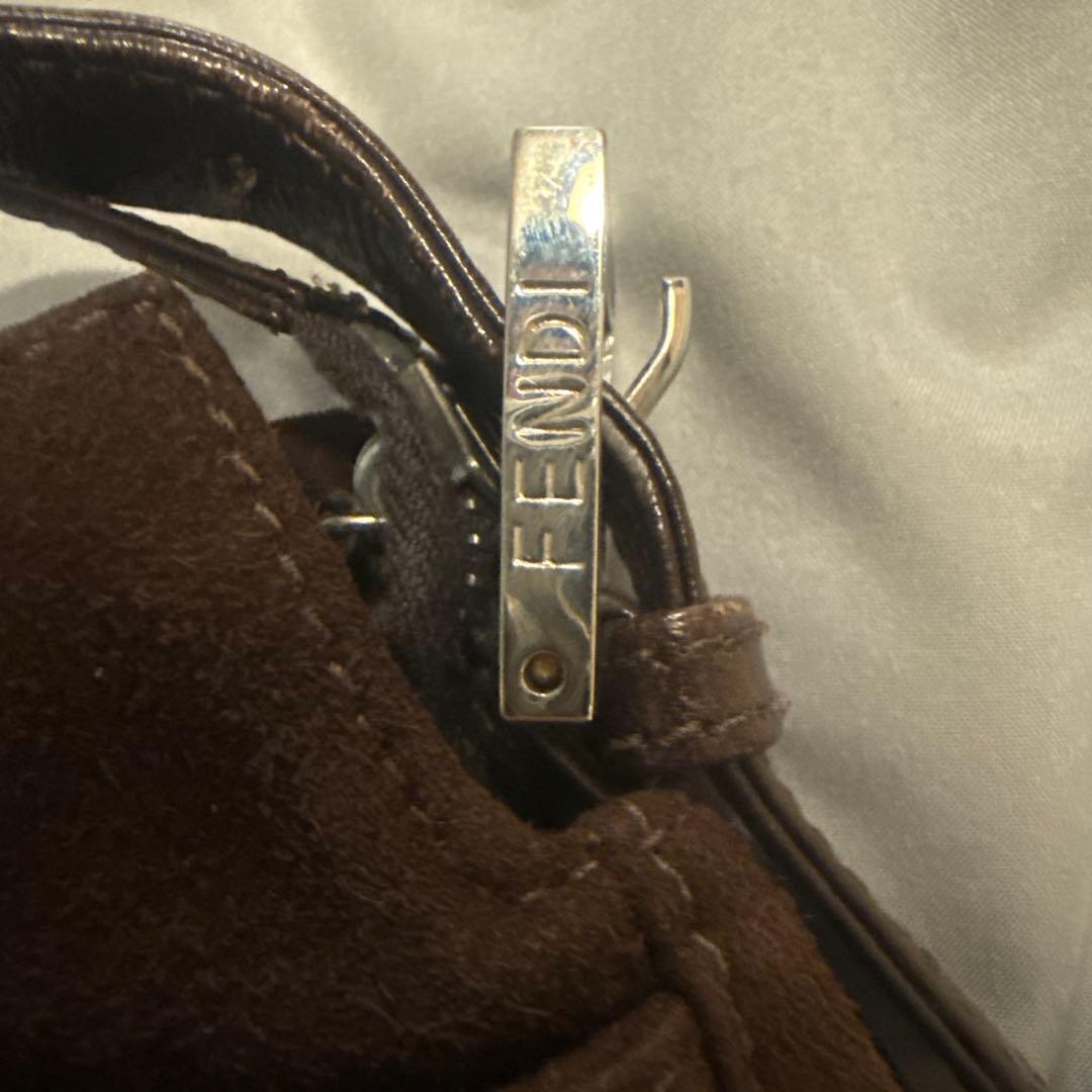 フェンディ　FENDI マンマバケット　スエード　茶色