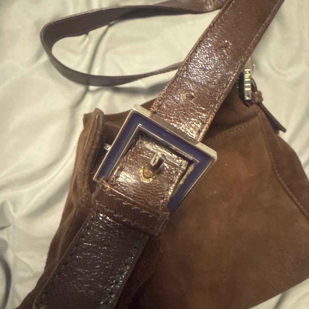 フェンディ　FENDI マンマバケット　スエード　茶色