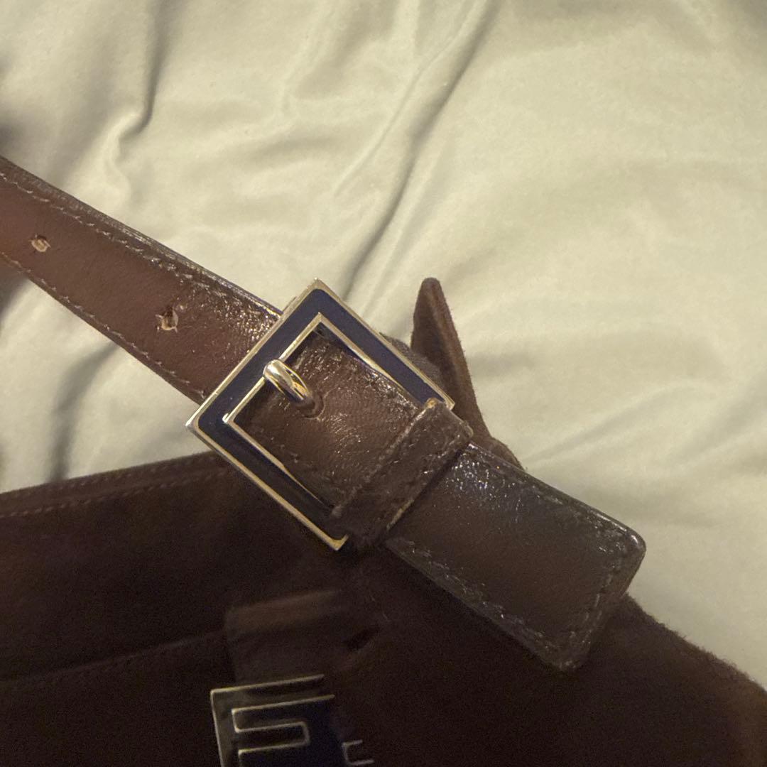 フェンディ　FENDI マンマバケット　スエード　茶色