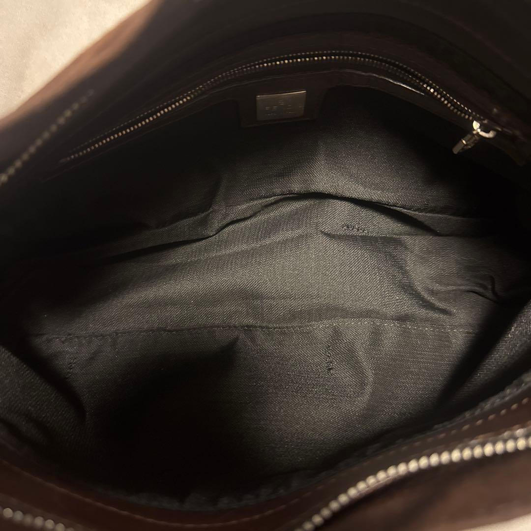 フェンディ　FENDI マンマバケット　スエード　茶色