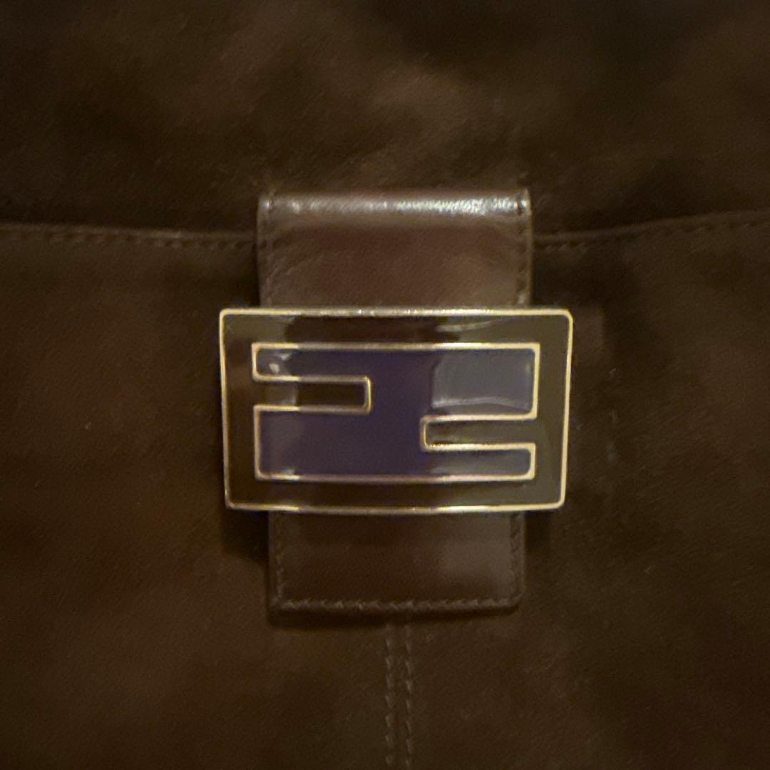 フェンディ　FENDI マンマバケット　スエード　茶色