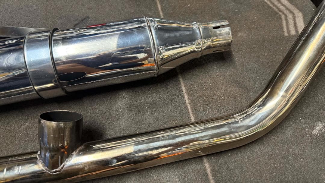 ドラッグスター1100　スーパートラップマフラー