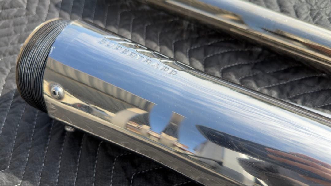 ドラッグスター1100　スーパートラップマフラー