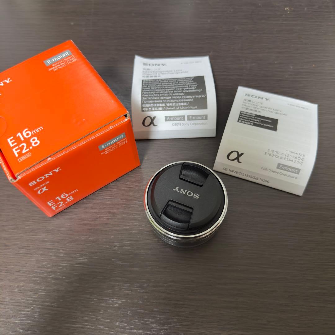 【超美品】SONY E 16mm F2.8 ソニーEマウント 元箱・付属品あり