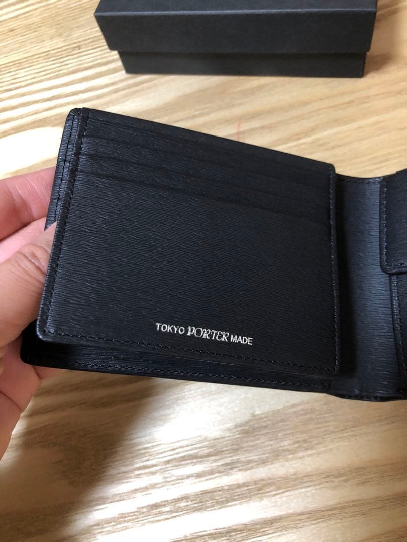 PORTER 二つ折り財布 052-02203 ブラック　ポーター