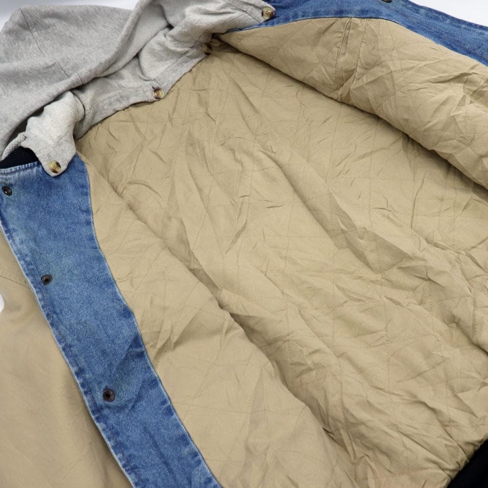 90s DISNEY ミッキーマウス 背中ビッグ刺繍 デニム スタジャン Y2K