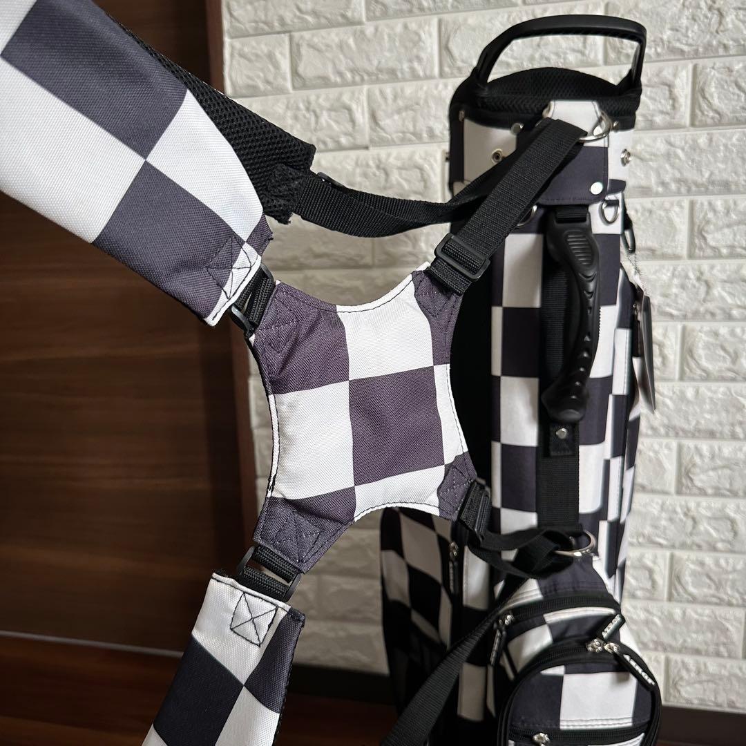 未使用 AZROF スタンド 6.5型 キャディバッグ チェッカーBK