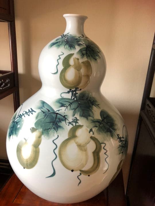 稀少 飘箪。特大高さ約55cm 年代品 美術品