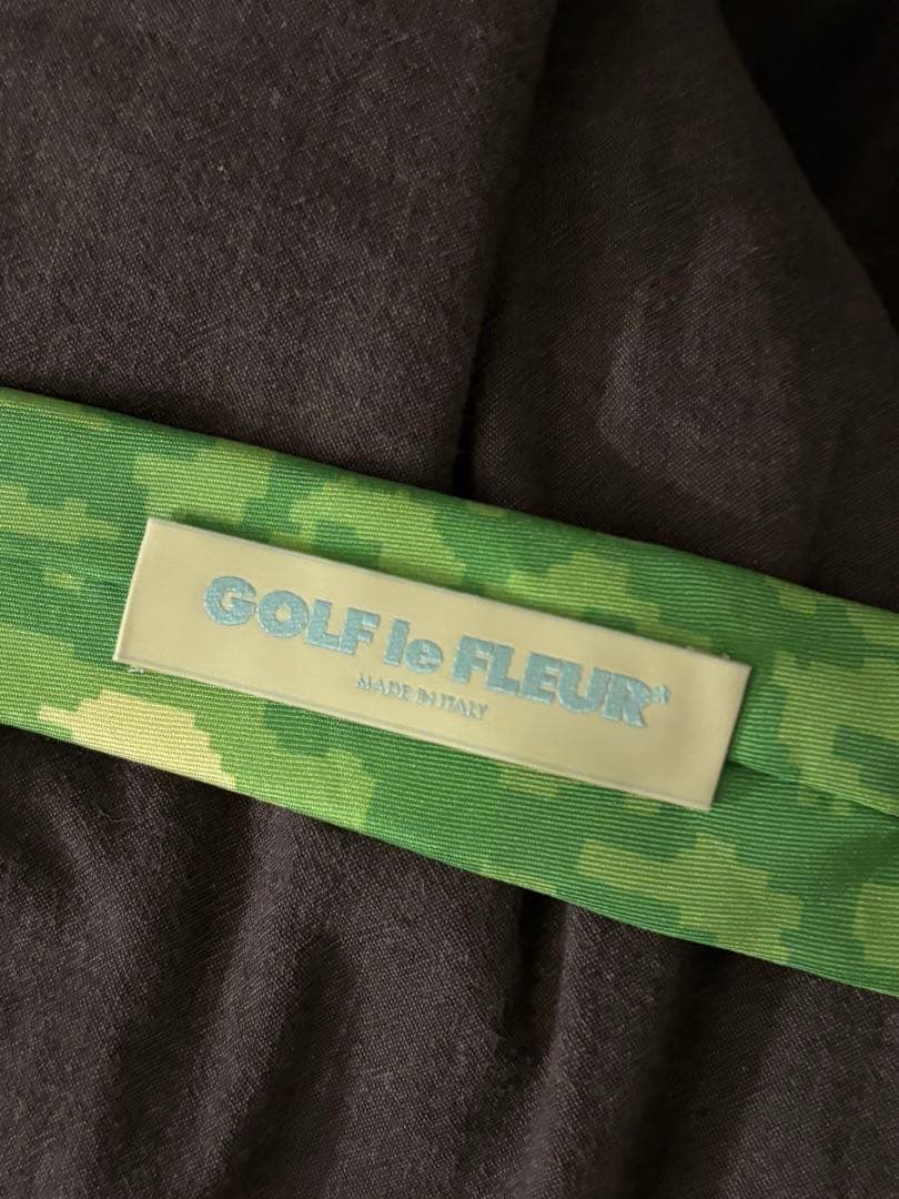 小物 FLEUR CAMO WIDE SILK TIE GREEN