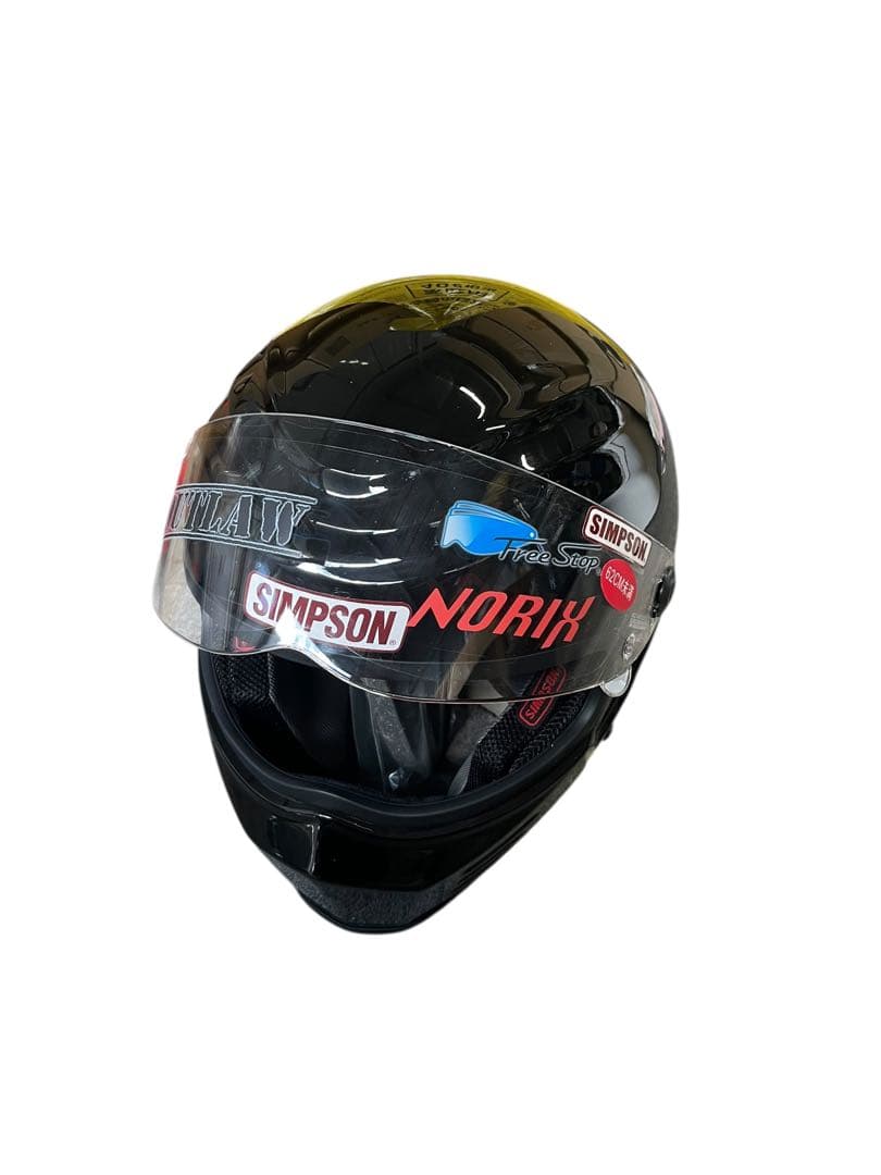 SIMPSON outlaw フルフェイスヘルメット ブラック　62cm
