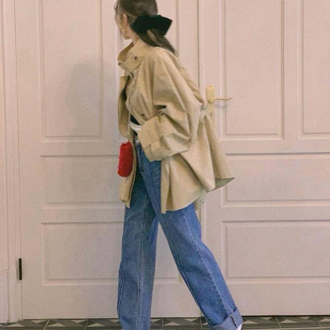 【Nalm. 】フリルハーフトレンチ