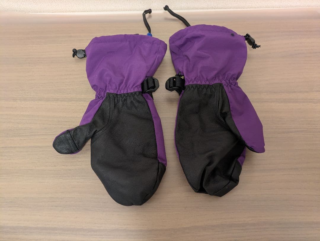 美品3時間使用バートンスノーボードグローブハイファイブミトンパープル紫
