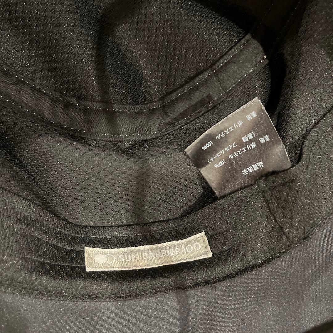 サンバリア100 ウィンドハット Ｍサイズ アイボリー ストラップ付き