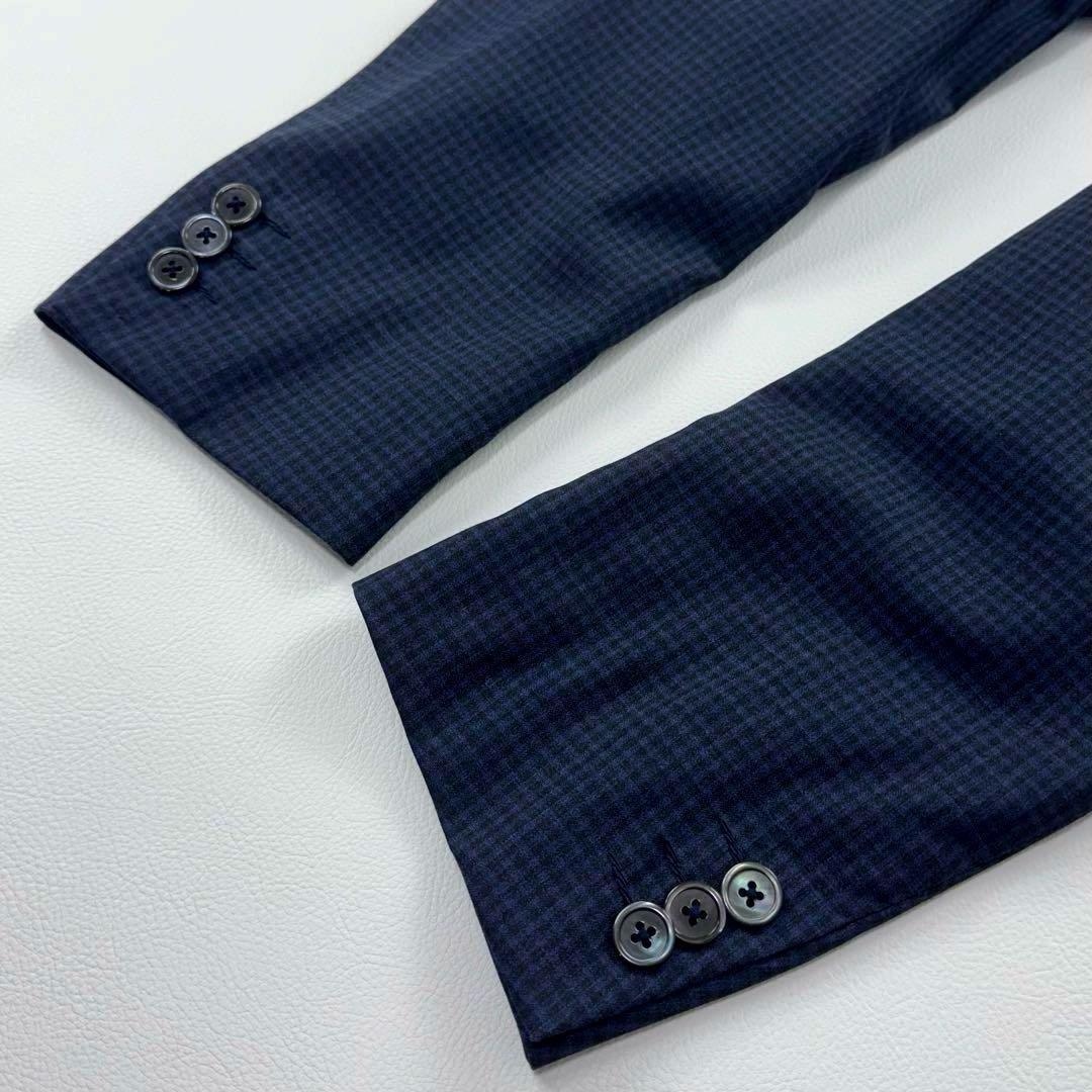 極美品✨トンボリーニ テーラードジャケット レダ生地 チェック Super110