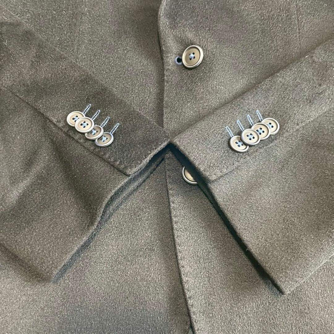 【ヒューゴボス】テーラードジャケット コロンボ 黒 48 カシミヤ