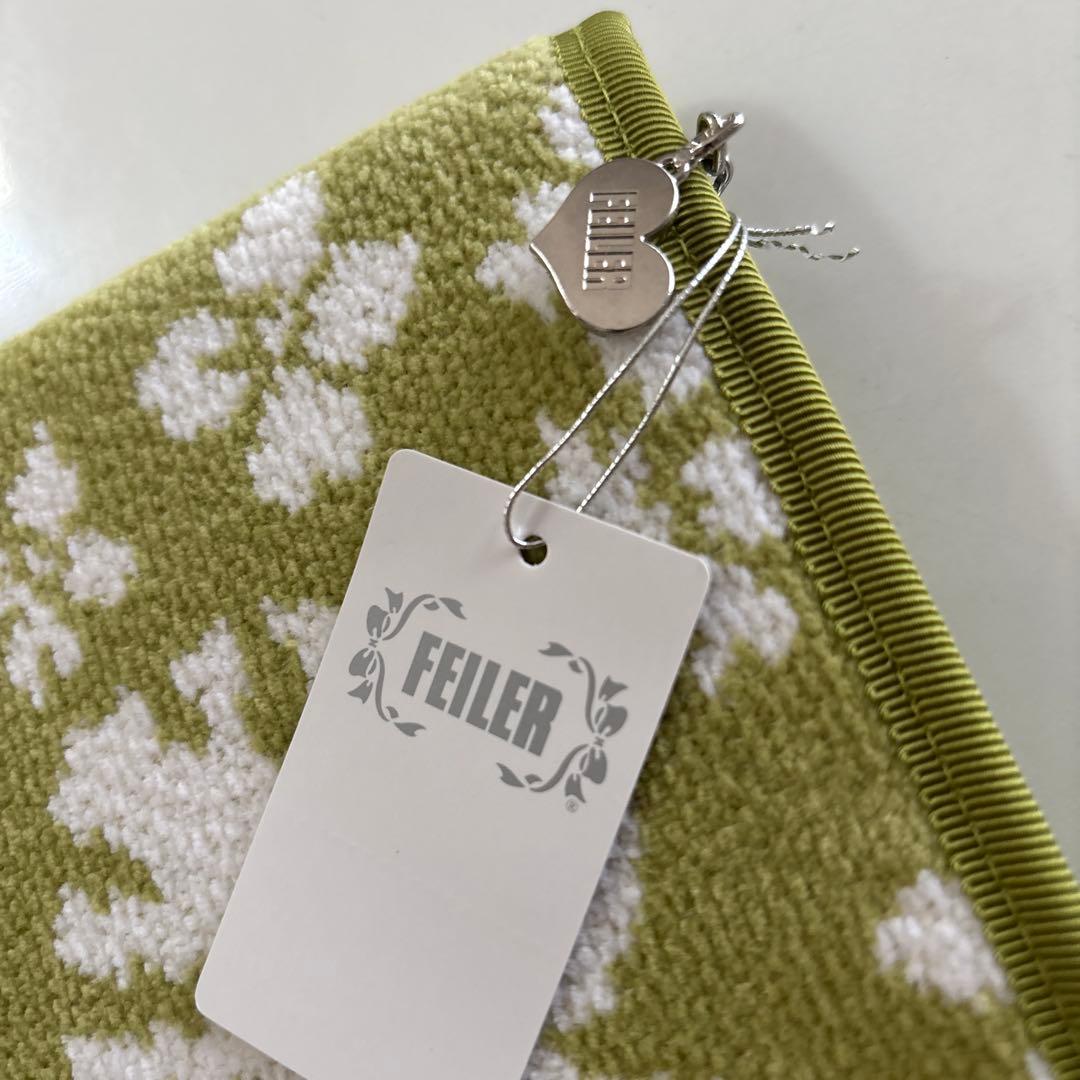 新品未使用　FEILER マナマナ　マルチケース　ライトグリーン　フラガール