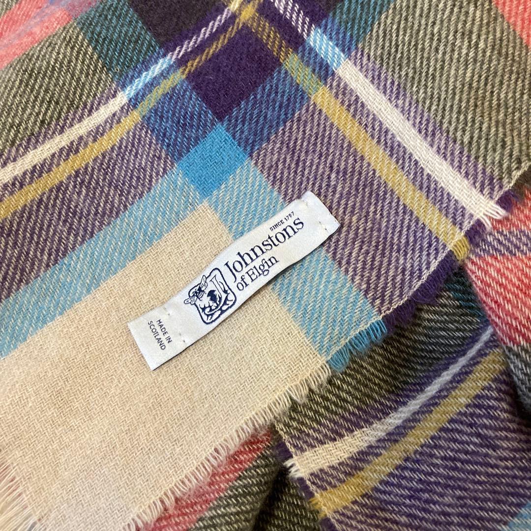 Johnstons of Elgin カシミア 薄手 大判 ストール
