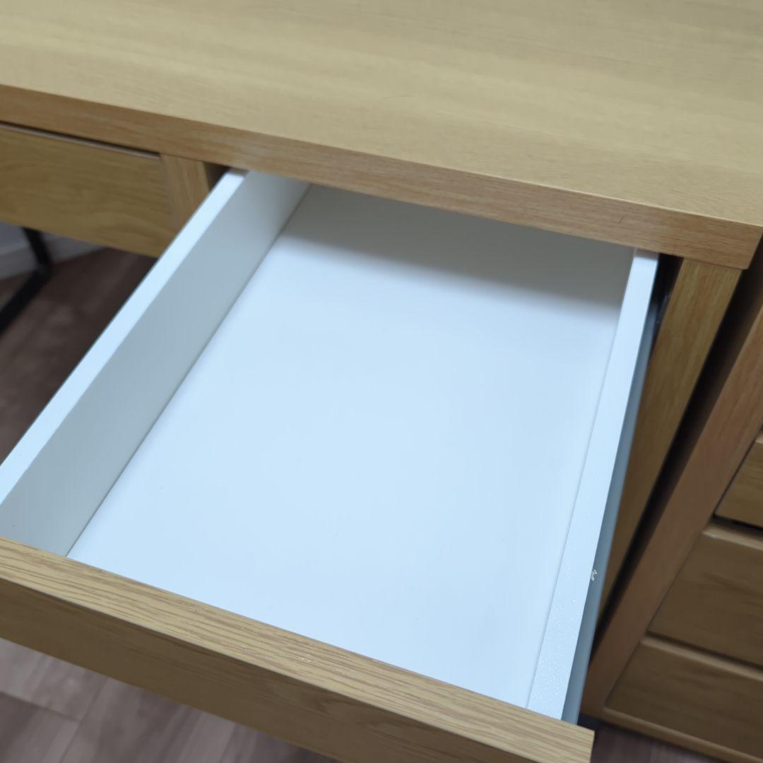 イケア　ミッケ　デスクと引き出しユニットのセット