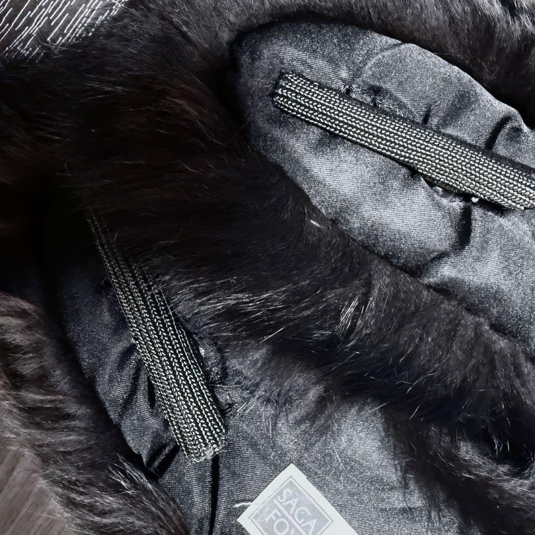 SAGA FOX サガフォックス　ファーマフラー　ブラック・黒　美品