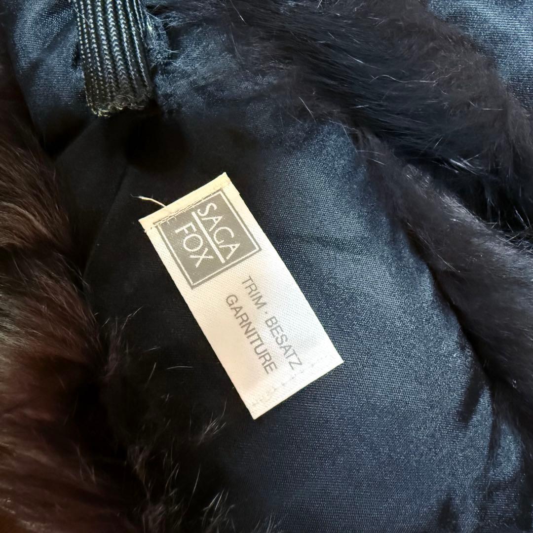 SAGA FOX サガフォックス　ファーマフラー　ブラック・黒　美品