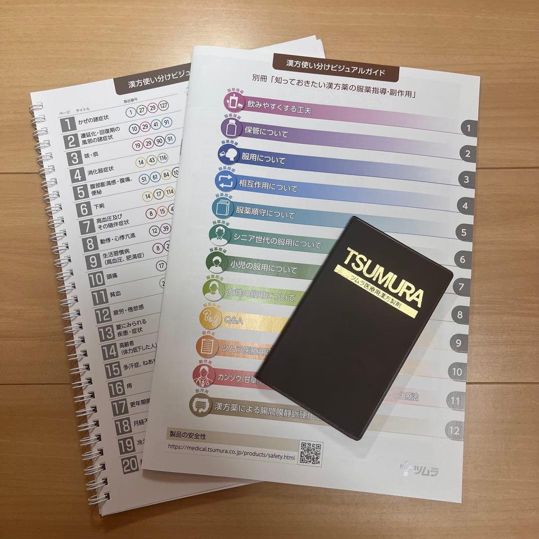 ツムラ　セット　医療用漢方製剤　漢方使い分けガイド　漢方薬の服薬指導　副作用