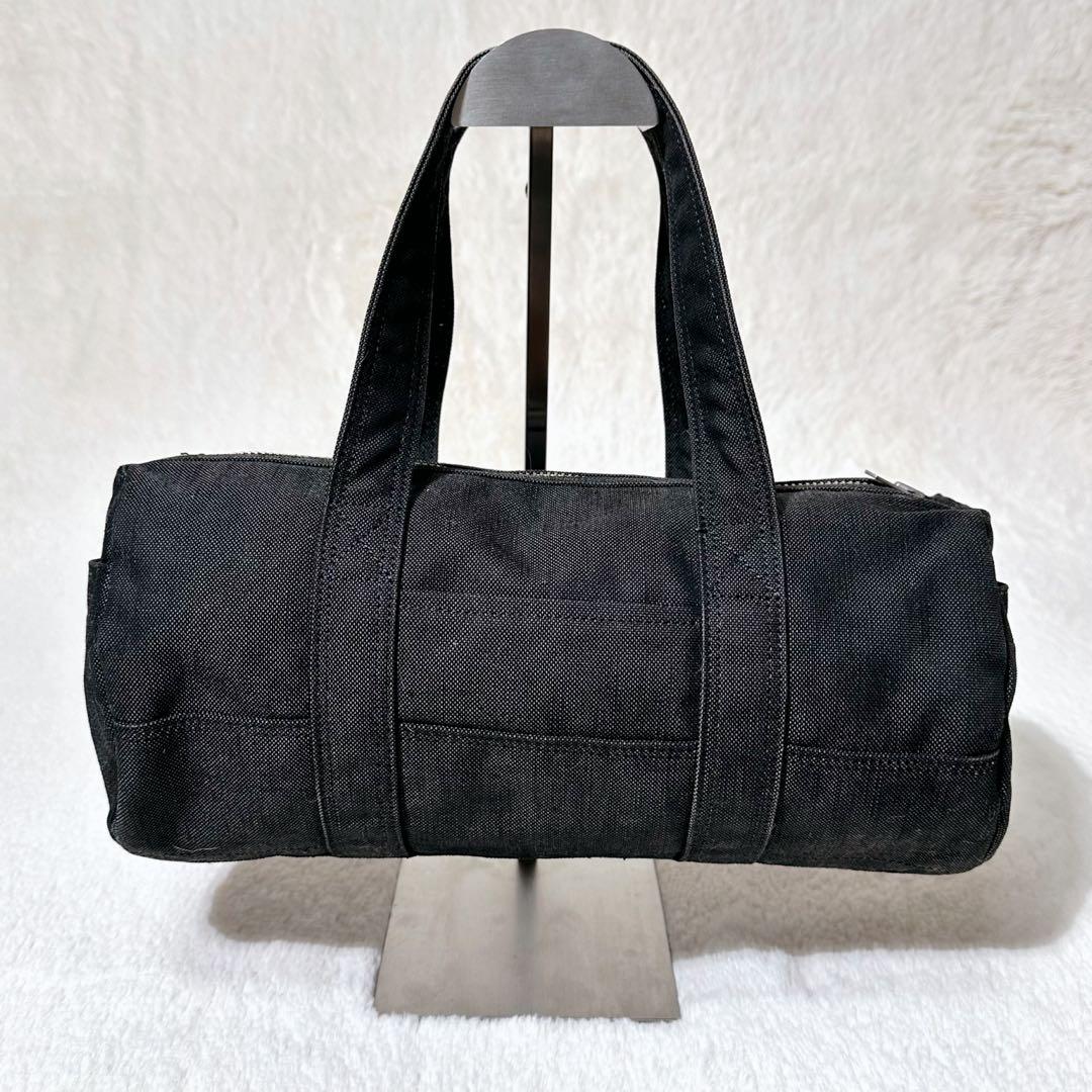 【廃盤】極美品 ポーター スモーキー ブラックキャンバス ドラムバッグ