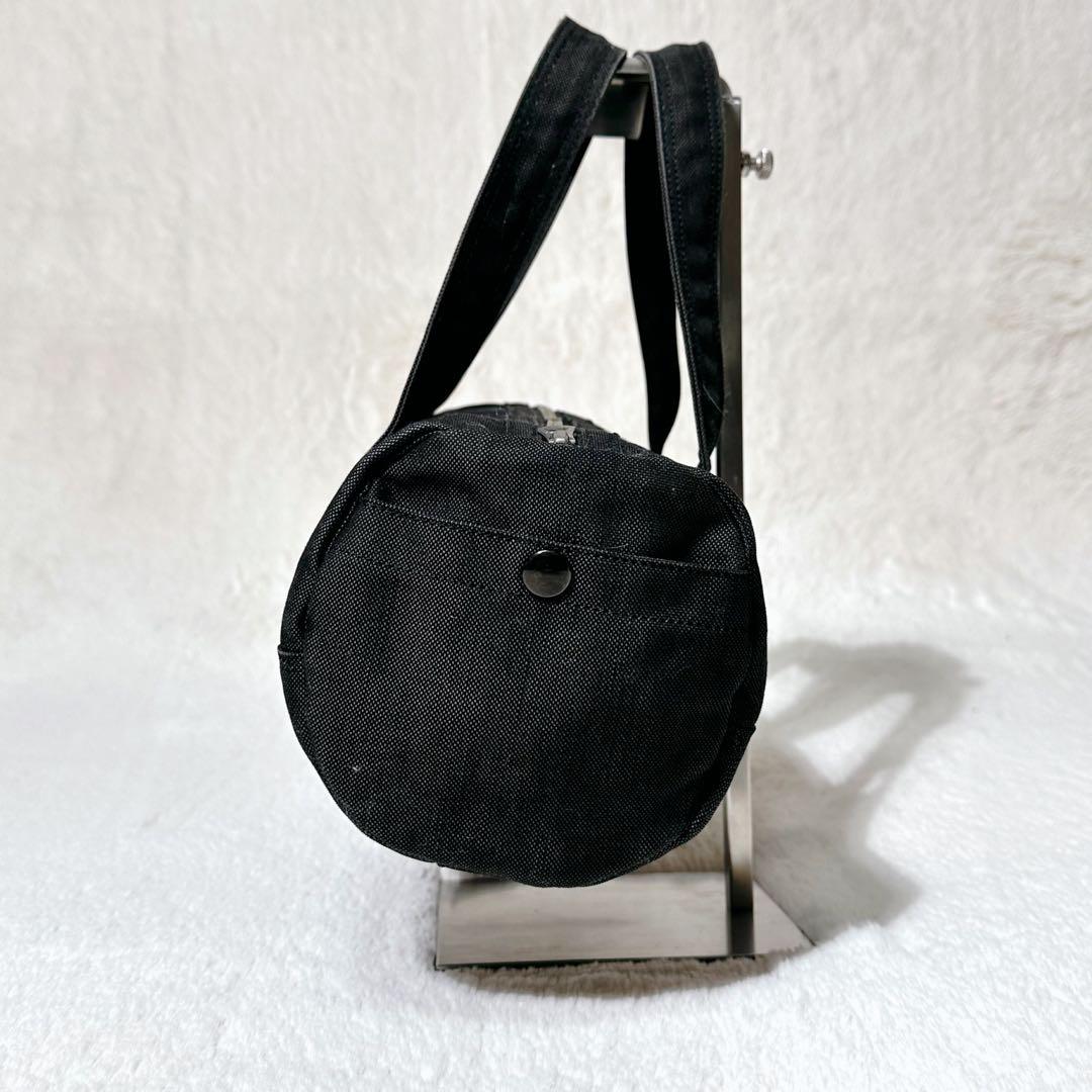 【廃盤】極美品 ポーター スモーキー ブラックキャンバス ドラムバッグ