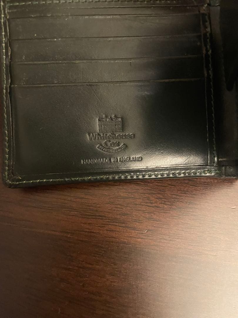 ホワイトハウスコックス　二つ折り財布　グリーン