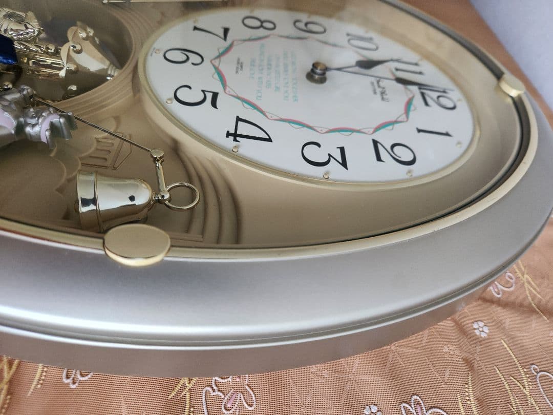 リズム（RHYTHM）スモールワールドからくり時計　日本製　電池付き