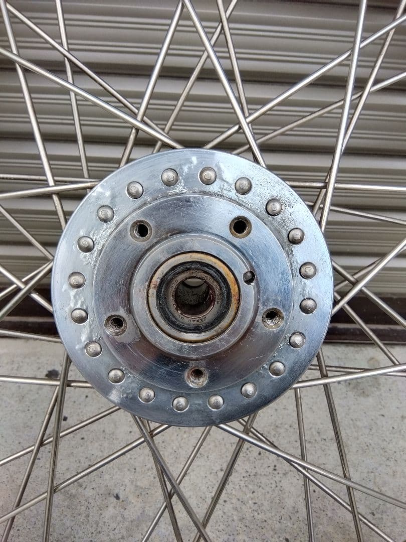 ハーレー 21インチ ナローフロントホイール タイヤ付き 3/4　検）チョッパー