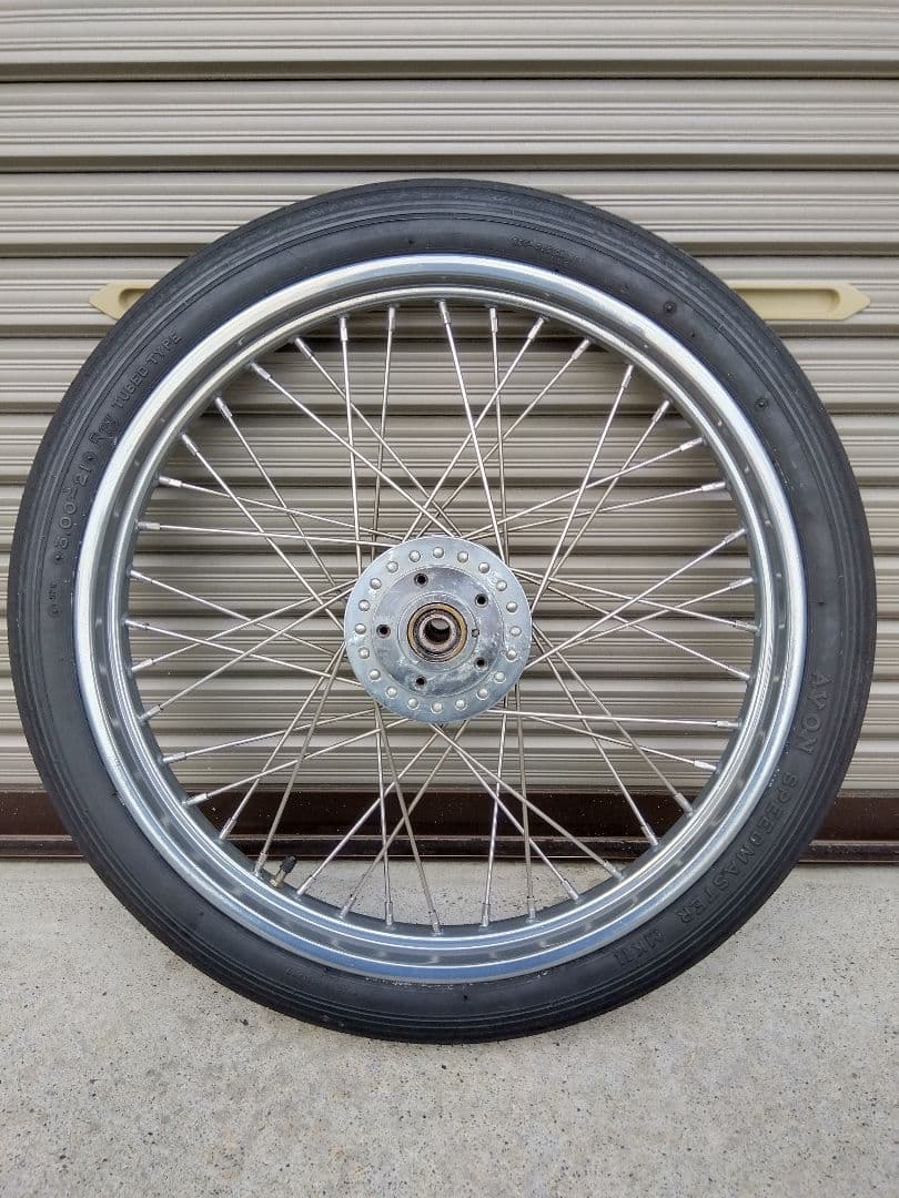 ハーレー 21インチ ナローフロントホイール タイヤ付き 3/4　検）チョッパー
