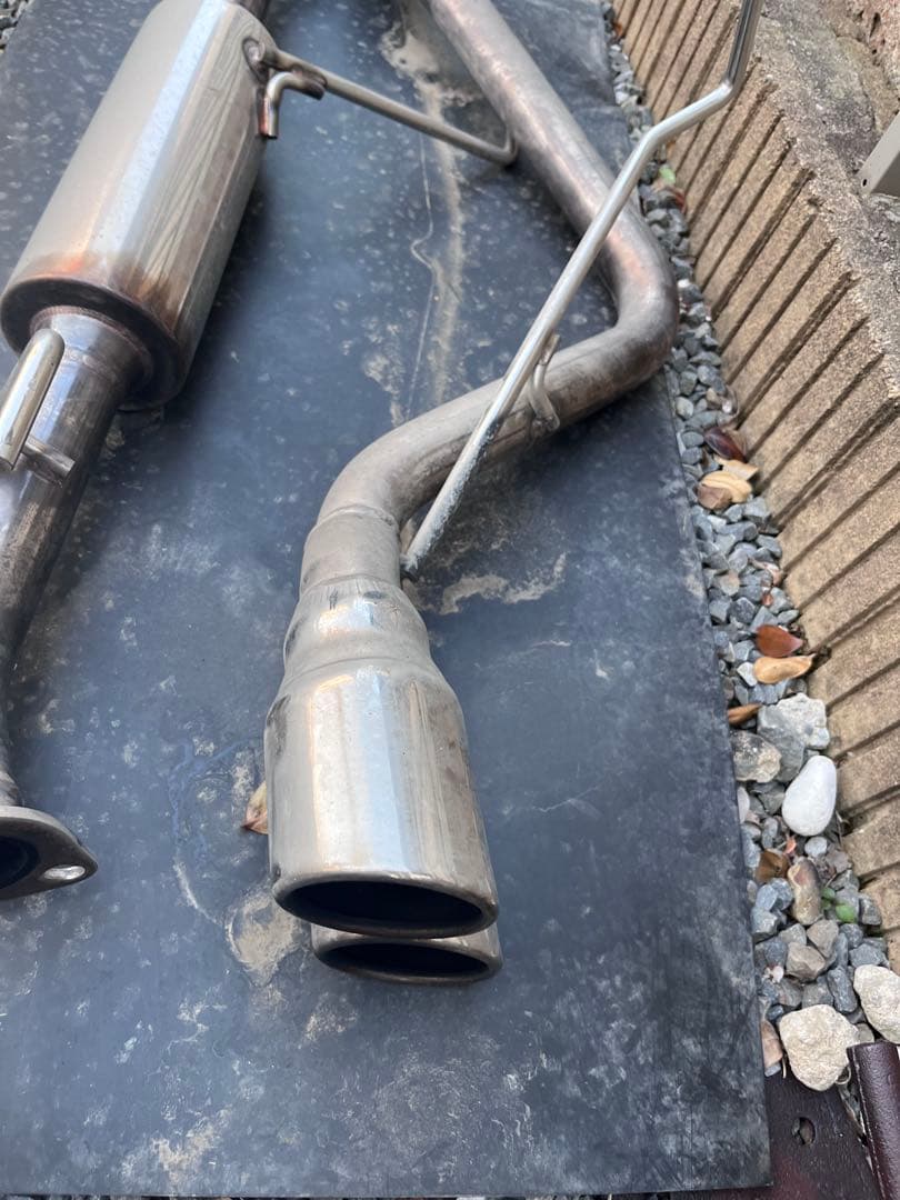 スズキ　エブリィ　DA64W ターボ　２本出しマフラー　ステンレス